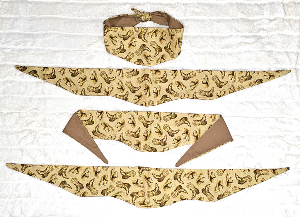 Boots and Hats Rounded Bandanas