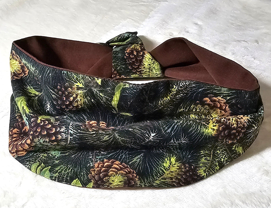 Pine Cone Pup Rounded Bandanas