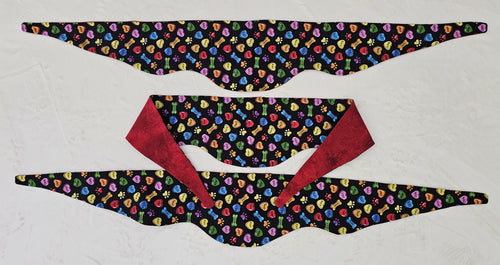 Hearts 'n Bones Rounded Bandanas