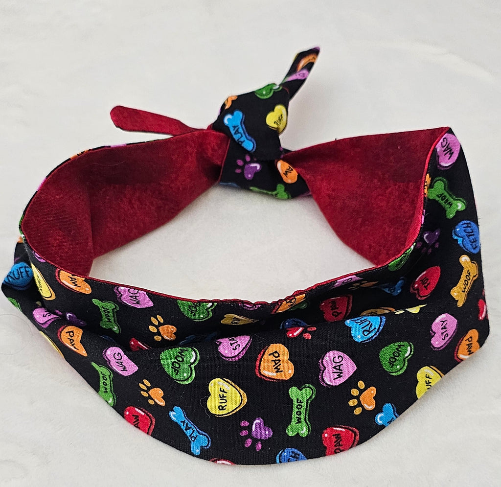 Hearts 'n Bones Rounded Bandanas