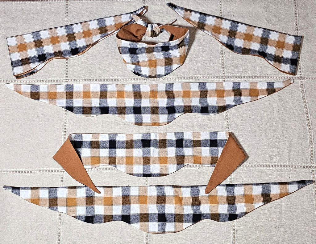 Plaid Passion Rounded Bandanas