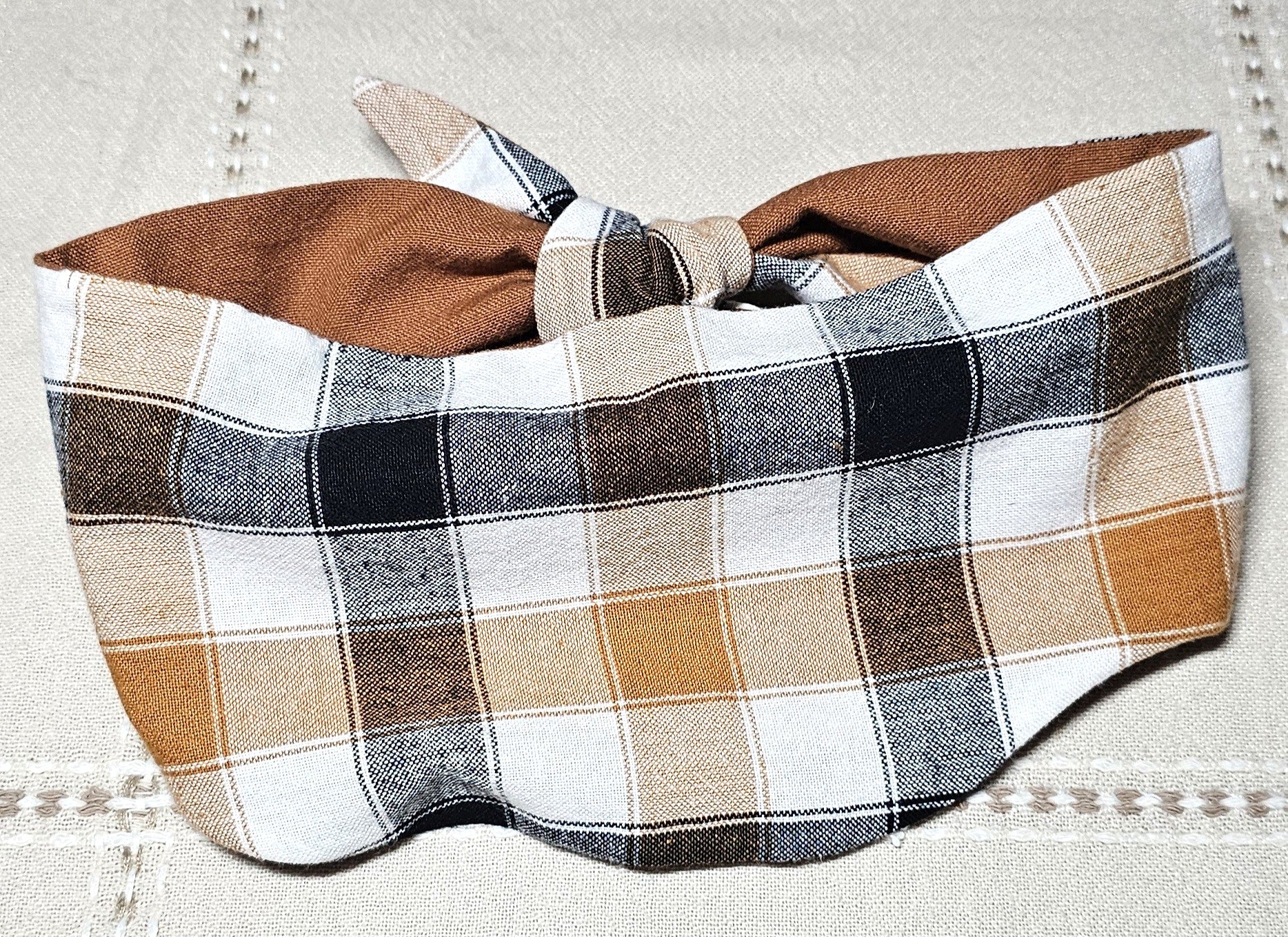 Plaid Passion Rounded Bandanas