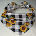 Sunny Paws Plaid Short Bandanas