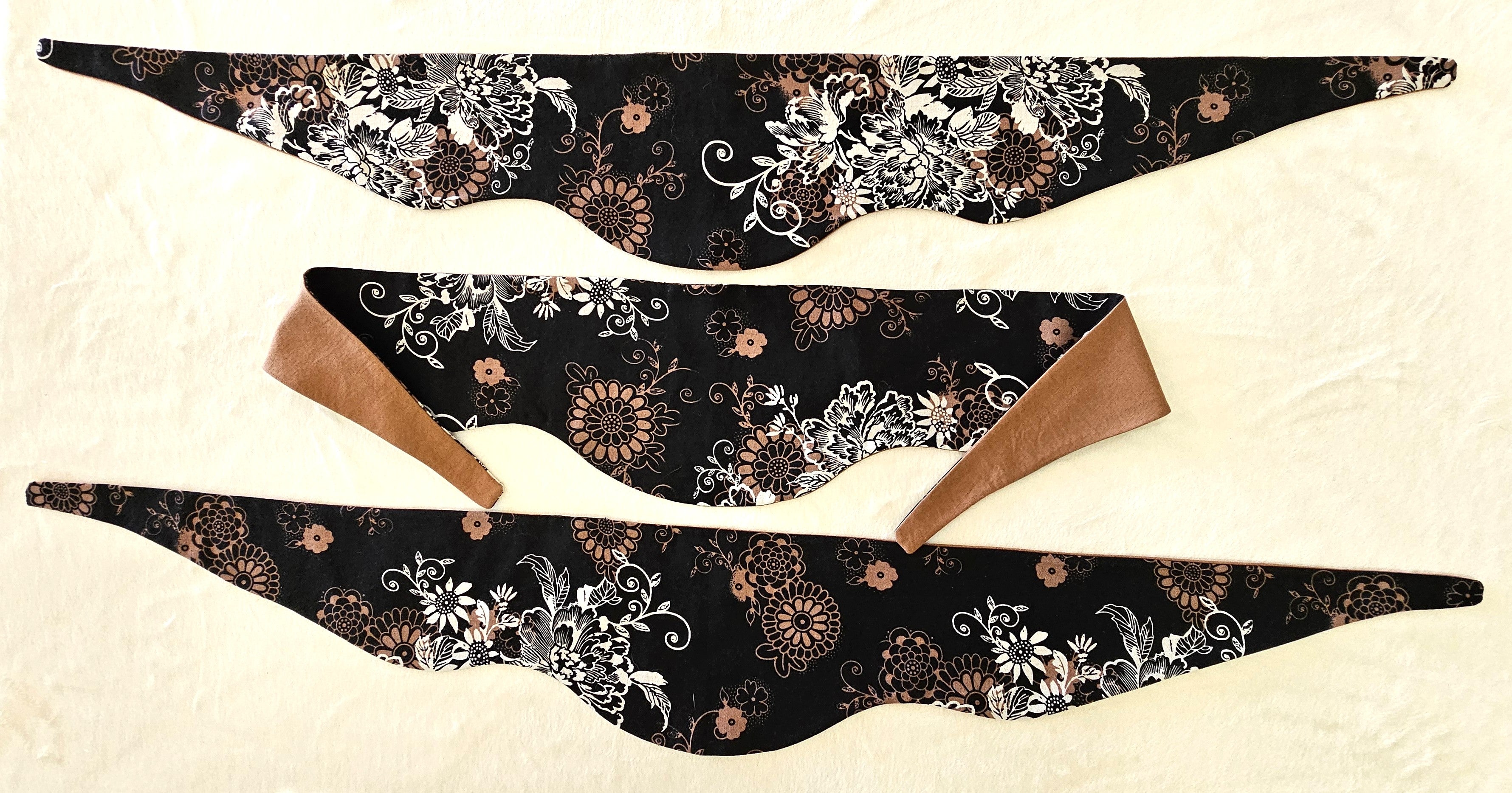Whiskey Bloom Floral Rounded Bandana